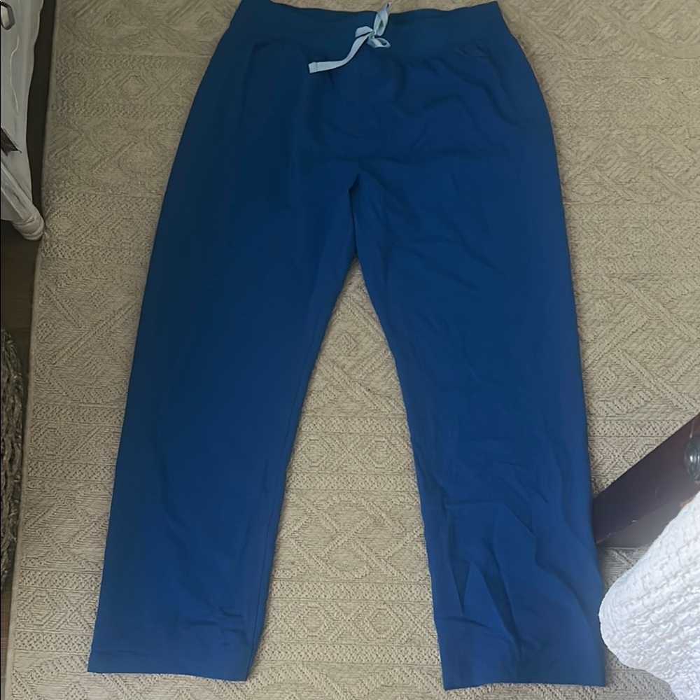 Figs Blue Sweatpants Relaxed Fit Joggers